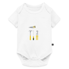 Load image into Gallery viewer, Customize Organic Short Sleeve Baby Bodysuit - white