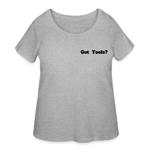 Load image into Gallery viewer, Got Tools/Keep Calm Women’s Curvy T-Shirt - heather gray