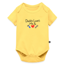 Load image into Gallery viewer, Organic Short Sleeve Baby Bodysuit - pastel yellow