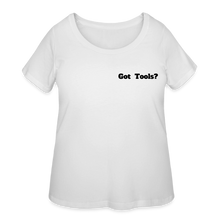 Load image into Gallery viewer, Got Tools/Keep Calm Women’s Curvy T-Shirt - white