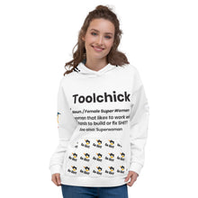 Load image into Gallery viewer, Toolchick/Go Girl Hoodie Logo on the back
