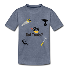 Load image into Gallery viewer, Toddler Premium T-Shirt Got Tools - heather blue