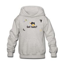 Load image into Gallery viewer, Kids' Hoodie Got Tools! - heather gray