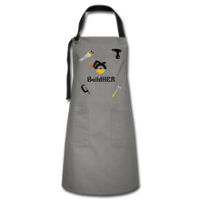 Load image into Gallery viewer, Artisan Apron BuildHER - gray/black