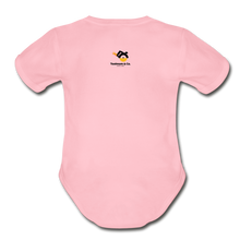 Load image into Gallery viewer, Organic Short Sleeve Baby Bodysuit - light pink