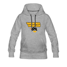 Load image into Gallery viewer, Wonder Woman/CrownWomen’s Premium Hoodie - heather gray