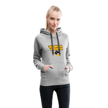 Load image into Gallery viewer, Sample Wonder Woman/White Crown Women’s Premium Hoodie - heather gray