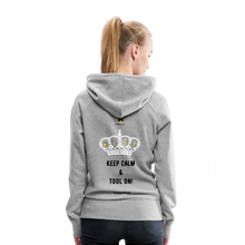Load image into Gallery viewer, Sample Wonder Woman/White Crown Women’s Premium Hoodie - heather gray