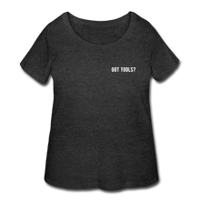 Load image into Gallery viewer, Got Tools/Keep Calm Crown Heart Beat Plus Size Women’s T-Shirt - deep heather