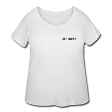 Load image into Gallery viewer, Got Tools/Keep Calm Women’s Curvy T-Shirt - white