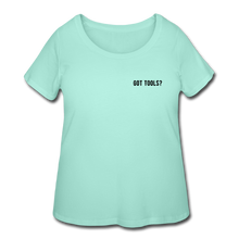 Load image into Gallery viewer, Got Tools/Keep Calm Women’s Curvy T-Shirt - mint