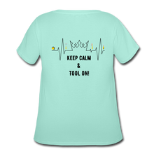 Load image into Gallery viewer, Got Tools/Keep Calm Women’s Curvy T-Shirt - mint