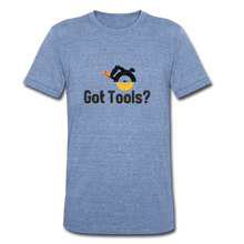 Load image into Gallery viewer, Got Tools? I DO! Unisex Tri-Blend T-Shirt - heather Blue