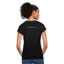 Load image into Gallery viewer, Customize Your Own Saying Women's Relaxed Fit T-Shirt - black