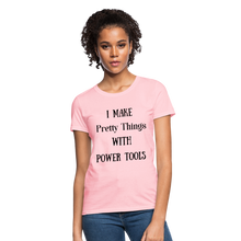 Load image into Gallery viewer, I Make Pretty Things Fruit of the Loom Women's T-Shirt - pink