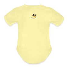 Load image into Gallery viewer, Daddy Loves Me & Tools Organic Short Sleeve Baby Bodysuit - washed yellow