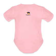 Load image into Gallery viewer, Daddy Loves Me & Tools Organic Short Sleeve Baby Bodysuit - light pink