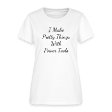 Load image into Gallery viewer, I Make Pretty Things Fruit of the Loom Women's T-Shirt - white
