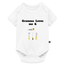Load image into Gallery viewer, Organic Short Sleeve Baby Bodysuit - white
