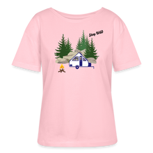Load image into Gallery viewer, Stay Wild A Frame Camper Women's Relaxed Fit Shirt - pale pink
