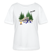 Load image into Gallery viewer, Stay Wild A Frame Camper Women's Relaxed Fit Shirt - white
