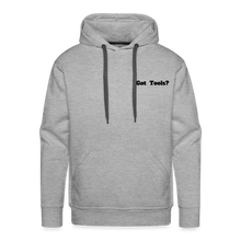 Load image into Gallery viewer, Got Tools?/Keep Calm Heart Beat Crown Unisex Premium Hoodie - heather grey
