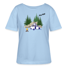 Load image into Gallery viewer, Stay Wild A Frame Camper Women's Relaxed Fit Shirt - blue soul

