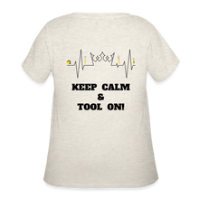 Load image into Gallery viewer, Got Tools/Keep Calm Women’s Curvy T-Shirt - heather oatmeal
