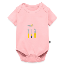 Load image into Gallery viewer, Customize Organic Short Sleeve Baby Bodysuit - rose
