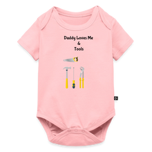 Load image into Gallery viewer, Organic Short Sleeve Baby Bodysuit - rose
