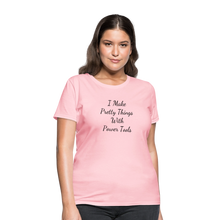 Load image into Gallery viewer, I Make Pretty Things Fruit of the Loom Women's T-Shirt - pink
