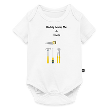 Load image into Gallery viewer, Organic Short Sleeve Baby Bodysuit - white
