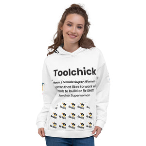 Toolchick/Go Girl Hoodie Logo on the back