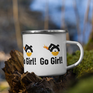 Go Girl! Enamel Mug