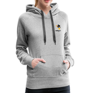 Logo front with Toolchick definition Women’s Premium Pull-over Hoodie - heather gray