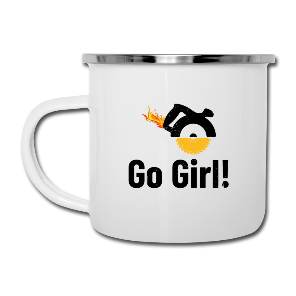 G Girl Camper Mug - white