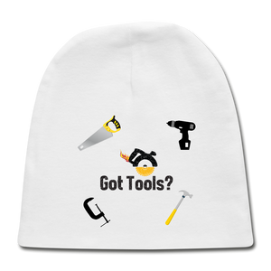 Baby Cap Got Tools - white