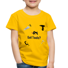 Load image into Gallery viewer, Toddler 4T Premium T-Shirt Got Tools - sun yellow
