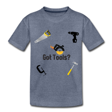 Load image into Gallery viewer, Toddler Premium T-Shirt Got Tools - heather blue
