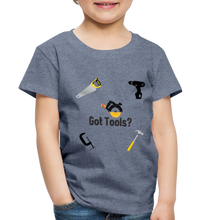 Load image into Gallery viewer, Toddler 4T Premium T-Shirt Got Tools - heather blue
