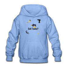 Load image into Gallery viewer, Heavy Blend Youth Hoodie Got Tools - carolina blue
