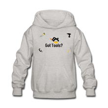 Load image into Gallery viewer, Kids&#39; Hoodie Got Tools! - heather gray
