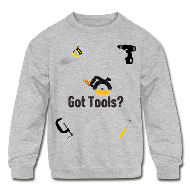 Kids' Crewneck Sweatshirt Got Tools - heather gray