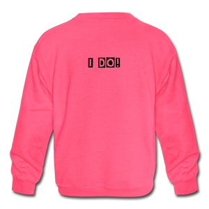 Kids' Crewneck Sweatshirt Got Tools - neon pink