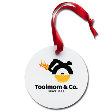 Holiday Ornament Toolmom and Co. - white