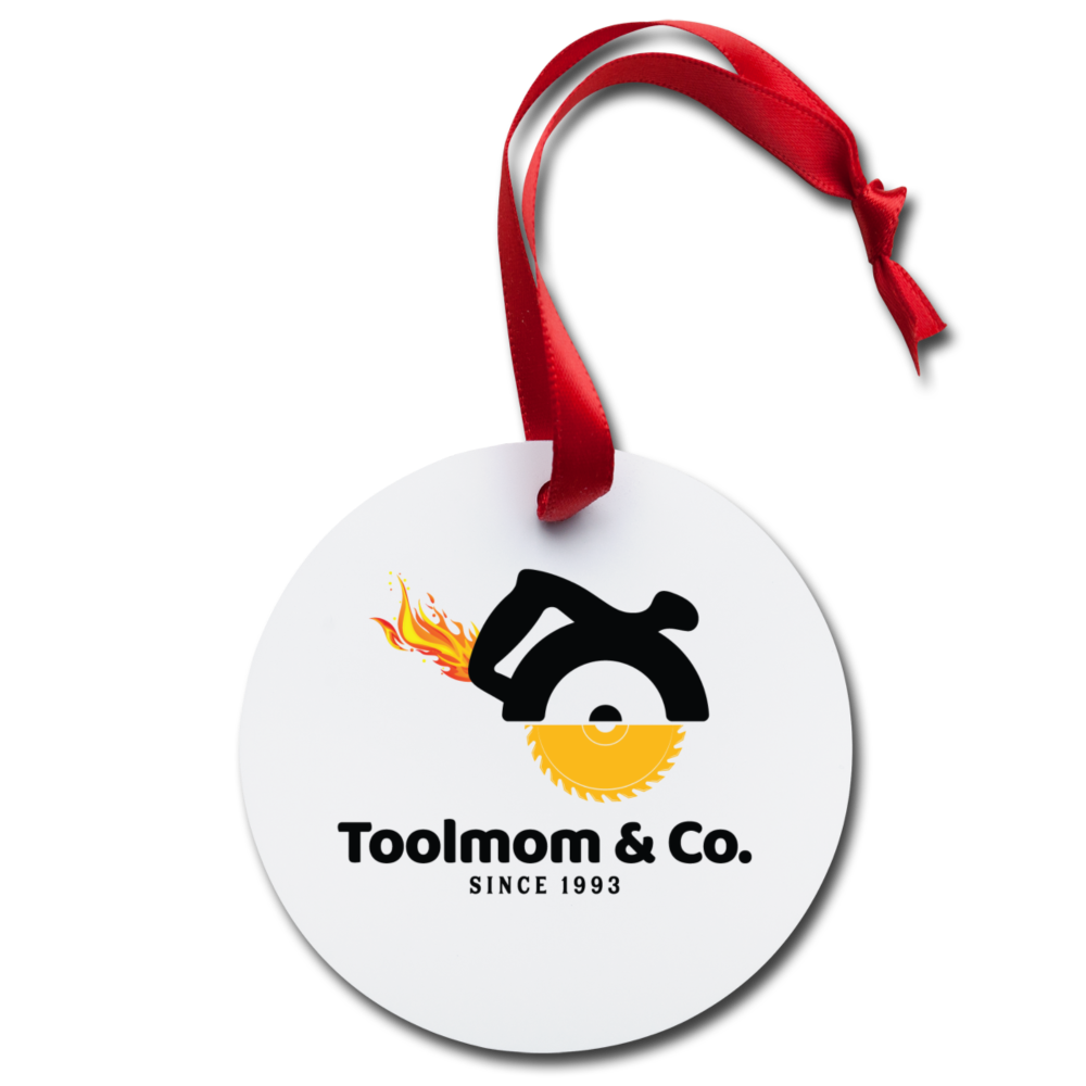 Holiday Ornament Toolmom and Co. - white