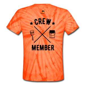 Hand Worker Unisex Tie Dye T-Shirt - spider orange