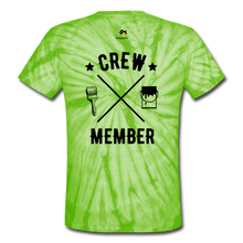 Load image into Gallery viewer, Hand Worker Unisex Tie Dye T-Shirt - spider lime green
