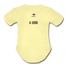 Load image into Gallery viewer, Got Tools/I Do! Organic Short Sleeve Baby Bodysuit - washed yellow
