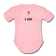 Load image into Gallery viewer, Got Tools/I Do! Organic Short Sleeve Baby Bodysuit - light pink
